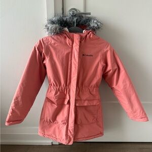 Columbia Girls' Nordic Strider Waterproof Jacket size : M (11/12)